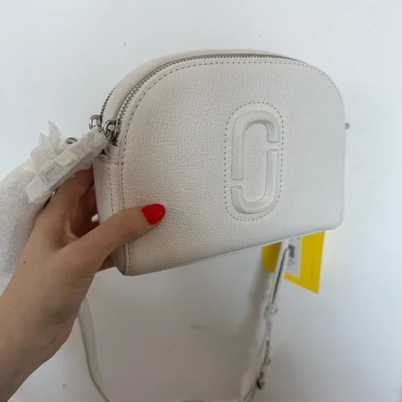 ❌SOLD❌NWT Marc Jacobs The Shutter Leather Crossbody Bag Removable Strap Cotton - Picture 6 of 11